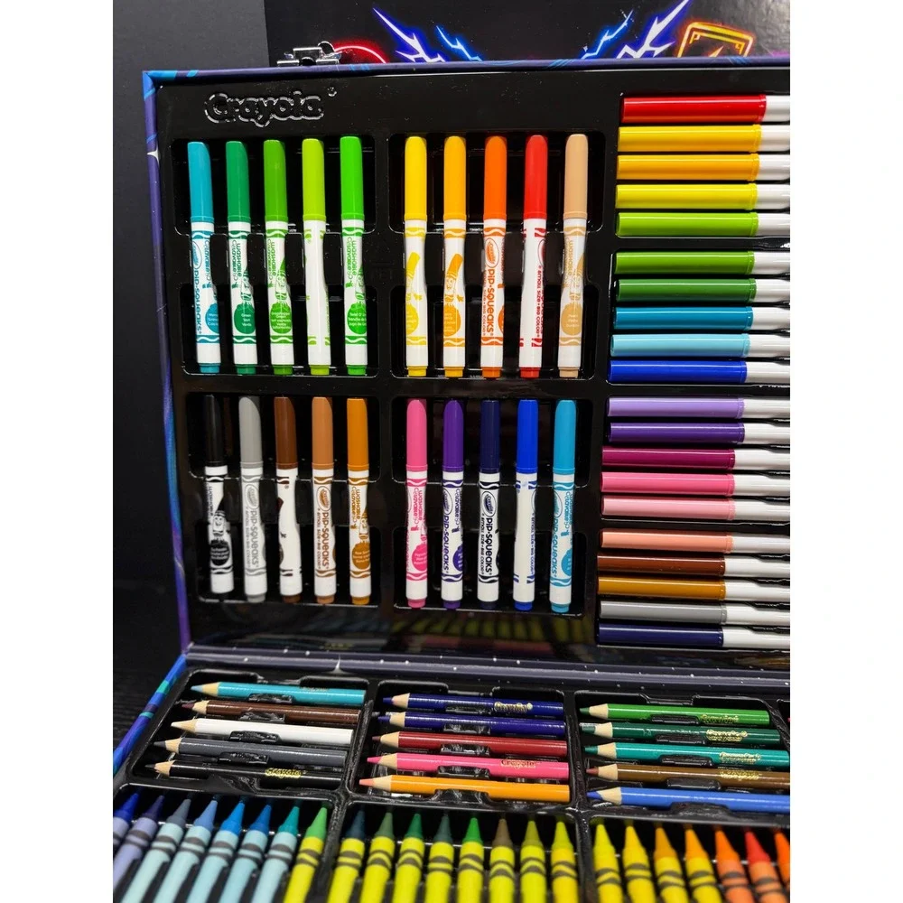 Crayola Ultimate Art Case Galaxy Space Theme Markers Crayons Pencils Set